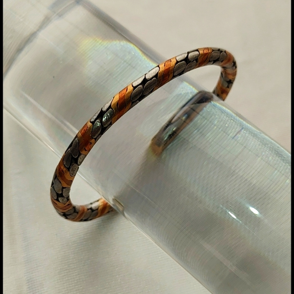 Brass Copper Silver Cuff Solid - image 2